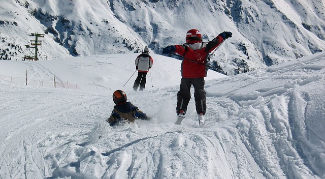 lyžování s dětmi