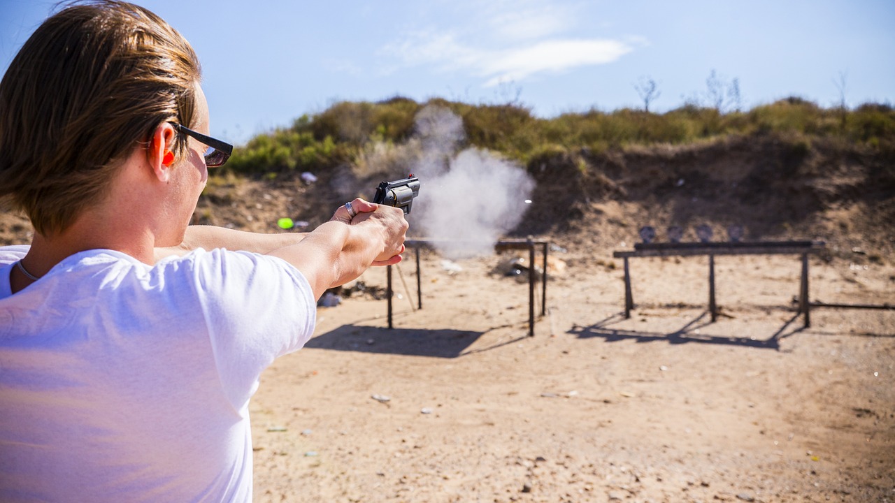 Try to fire a weapon.
